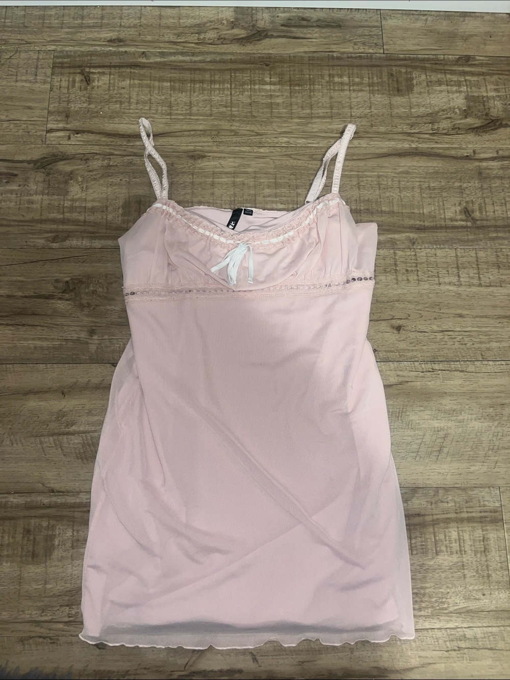 Garage Clothing G-Édition Women’s Lace-Trim Pink Mini Dress XL